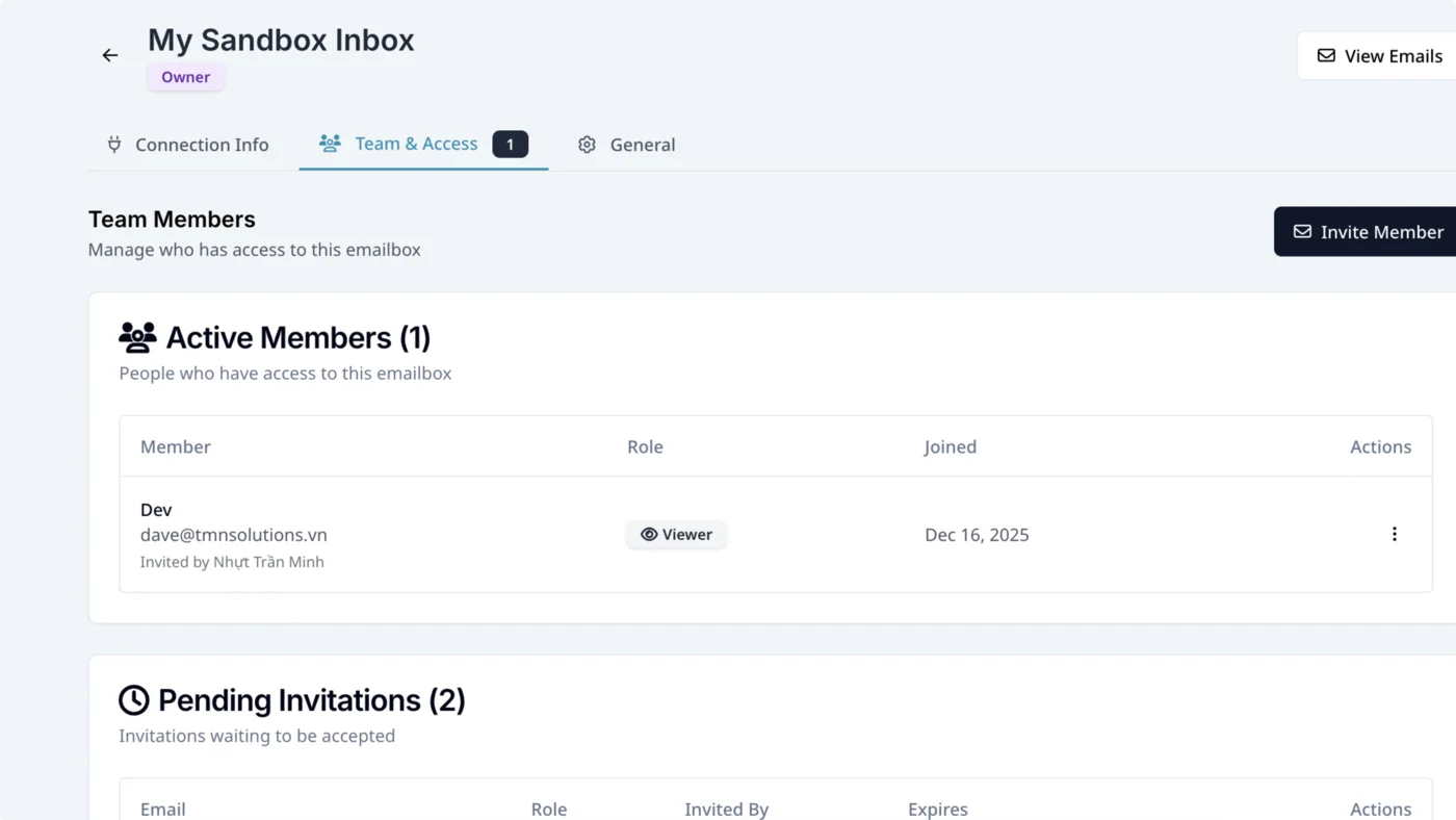 Team collaboration and member management